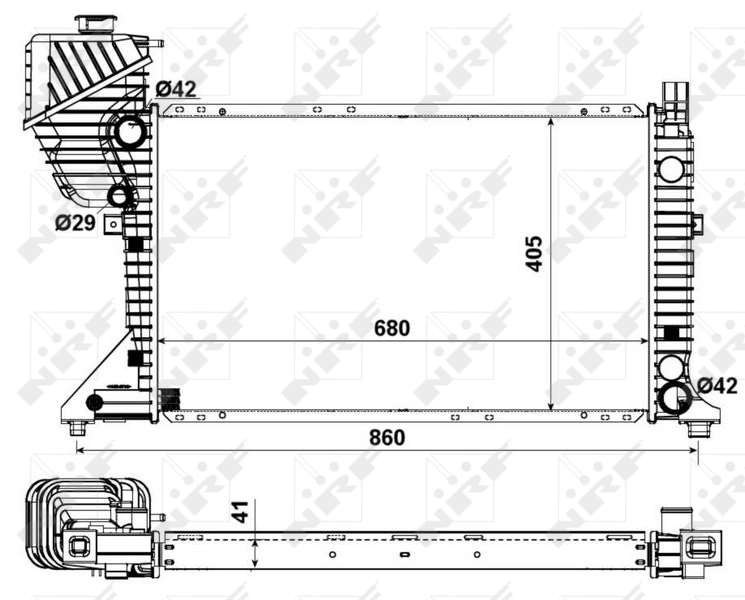 Radiador 55348 NRF