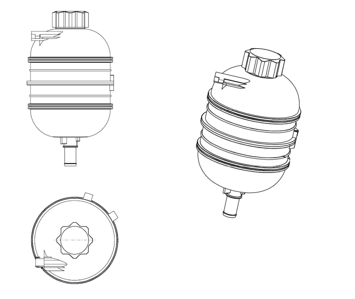  Vaso de expansión Peugeot 206 