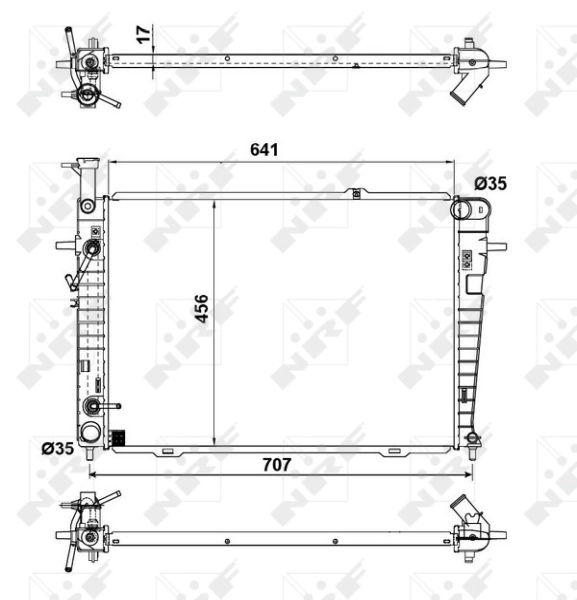 Água radiador Mando DC253102E101 precio, desde 100,78 EUR