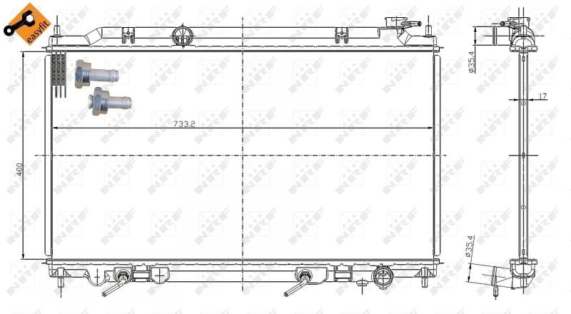 Radiador 56081 NRF