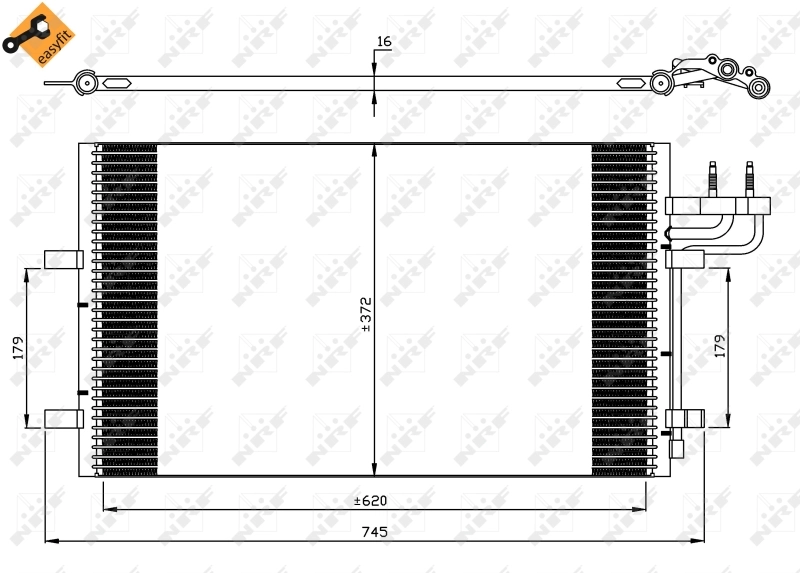 Comprar 35551 NRF Condensador de aire acondicionado