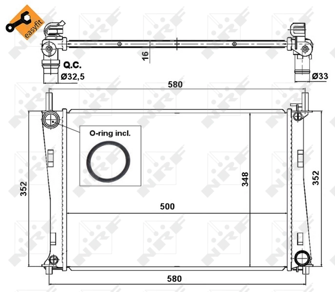 Comprar Radiador Ford Fiesta Mk5 JH, JD