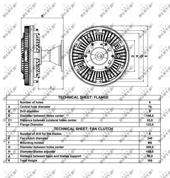 Embrague del ventilador Scania 1392261
