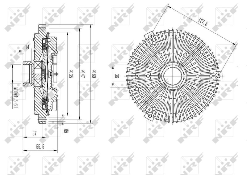 Comprar Embrague viscoso de ventilador Mercedes ML/GLE  W163