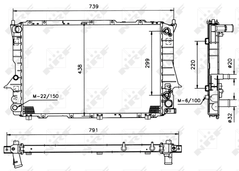 Radiador 51319 NRF