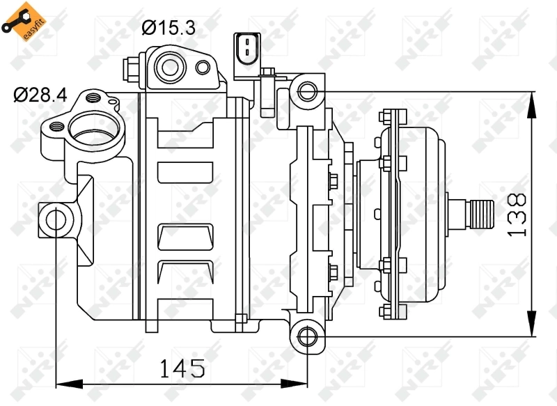 Compresor de aire acondicionado 32148 NRF