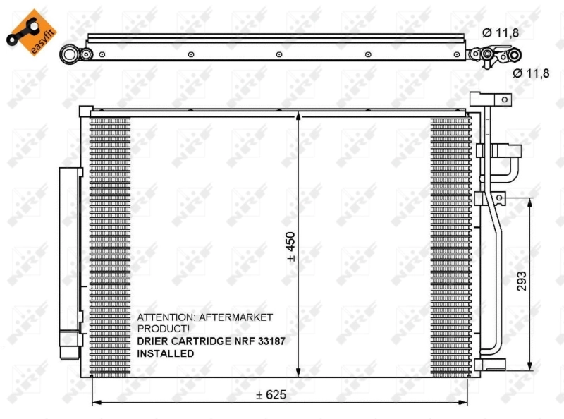 Aire acondicionado capacitor Chevrolet Captiva II SUV (C140) (2011 - 2026) precio, desde 101,14 EUR