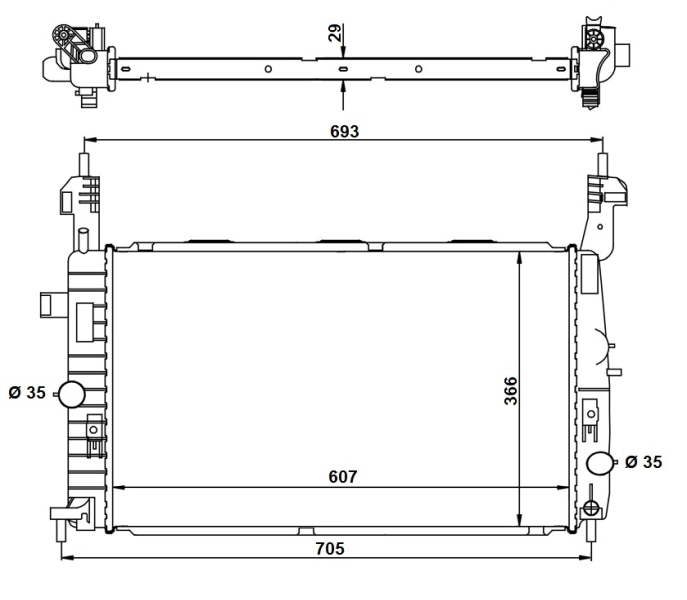 Radiador 53416 NRF