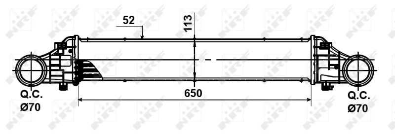 Intercooler 30509 NRF