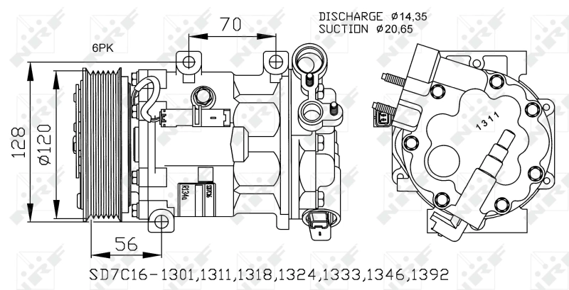  Compresor de aire acondicionado Peugeot 407 