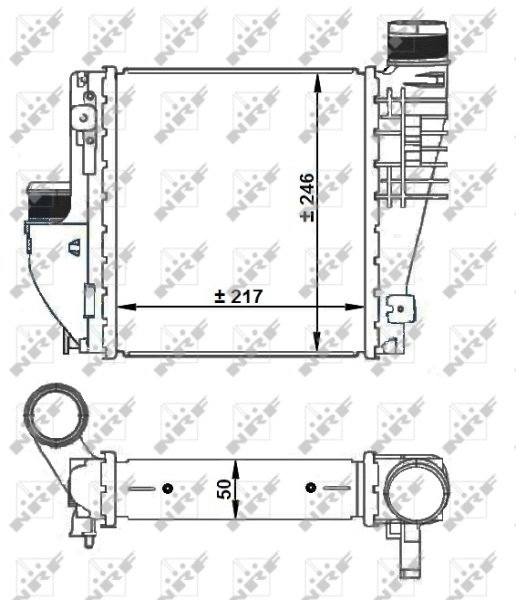 Intercooler 30924 NRF