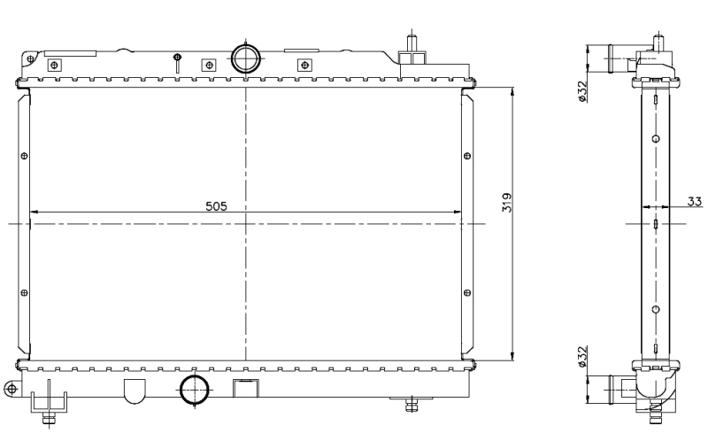 Radiador 55306 NRF