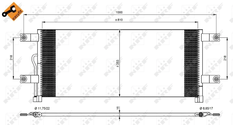Aire acondicionado capacitor Mercedes Benz Truck TRUCK ACTROS MP4 / MP5 camión plataforma/chasis (2011 - 2026) precio, desde 111,62 EUR