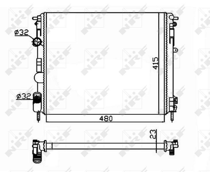 Comprar 58148 NRF Radiador de auto