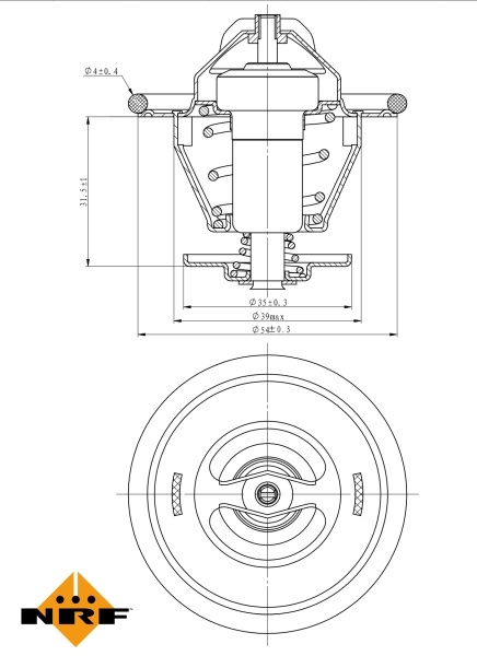 Termostato refrigerante NRF 725214