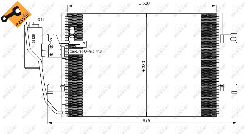 Comprar 35527 NRF Condensador de aire acondicionado