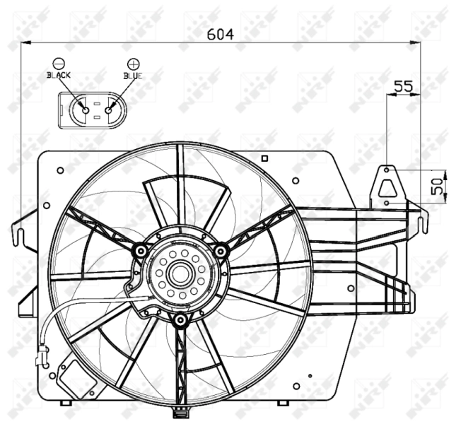 Ventilador, refrigeración motor NRF 47544 precio, desde 103,52 EUR