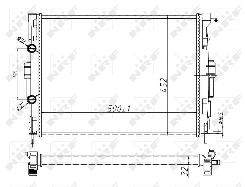 Comprar Radiador de refrigeración del motor Renault Megane II LM0, LM1 a bajo precio