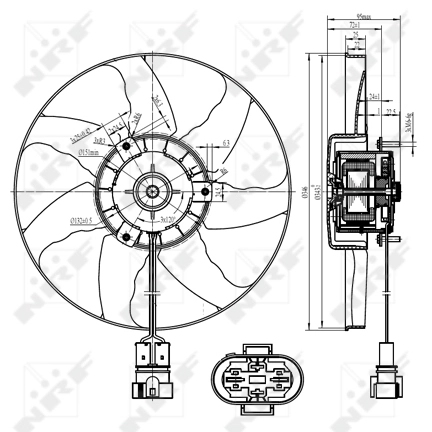 47428 NRF Electroventilador del motor