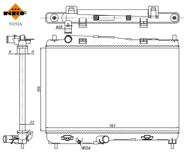 Radiador 53152A NRF