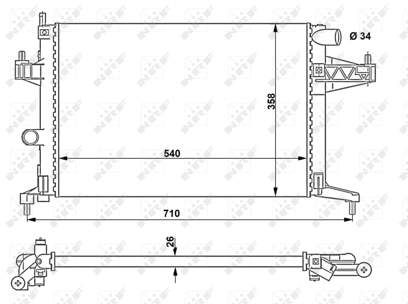 Comprar 519596 NRF Radiador de auto