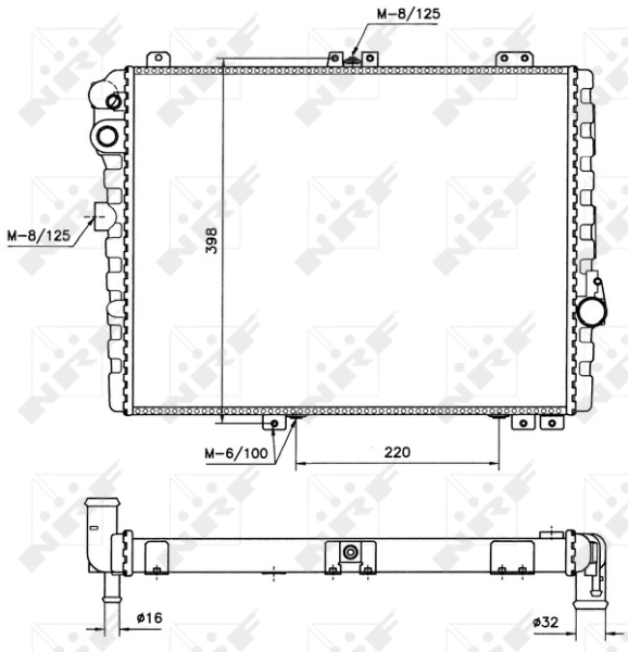 Radiador 58579 NRF