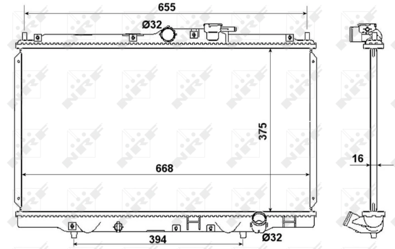 Comprar 53508 NRF Radiador de auto