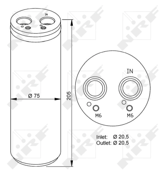 Filtro deshidratador 33205 NRF