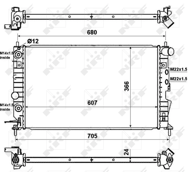 Radiador de água NRF 50219