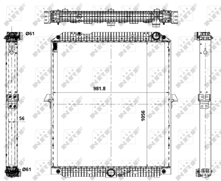 Radiador 56069 NRF