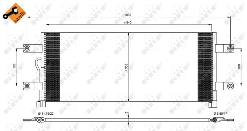 Condensador NRF 350075