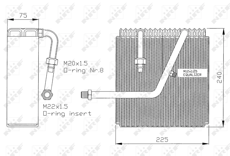  Evaporador de aire acondicionado Opel Frontera 