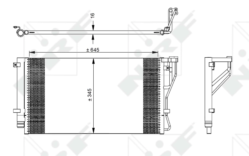 35980 NRF Radiador de aire acondicionado
