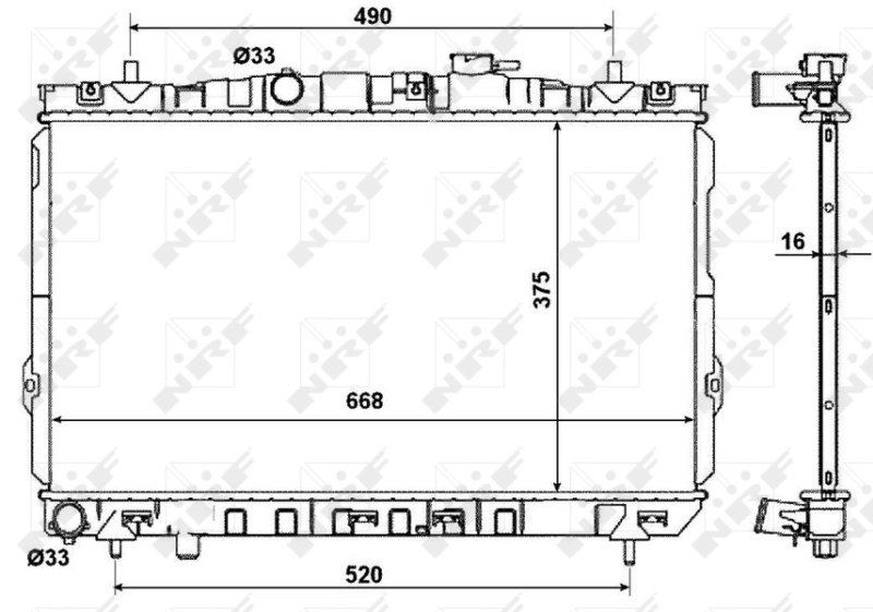 Água radiador Hyundai Elantra III sedán (XD) (2000 - 2006) precio, desde 89,25 EUR