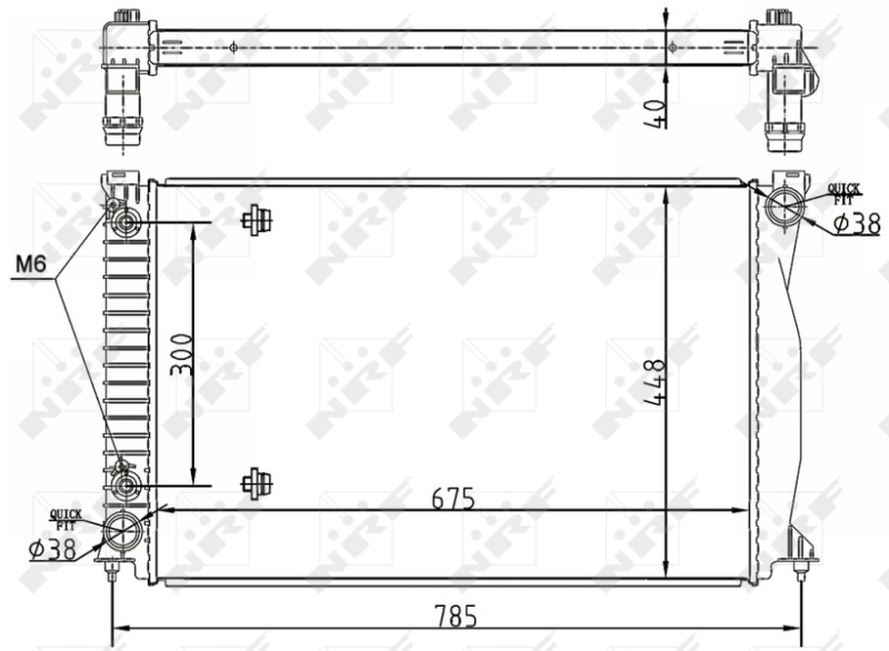 53105 NRF Refrigeración del motor