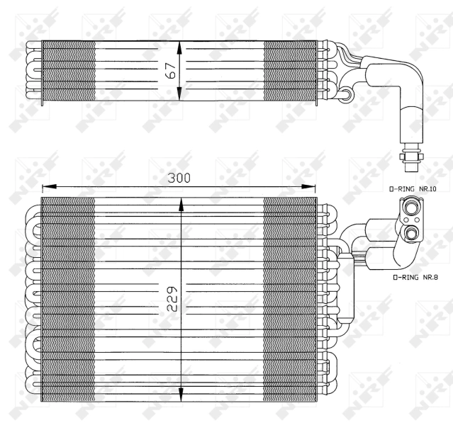 Evaporador, aire acondicionado para Mercedes E  S124