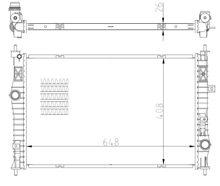 Radiador 59355 NRF
