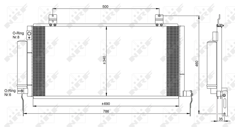  Condensador aire acondicionado Mitsubishi Galant 9