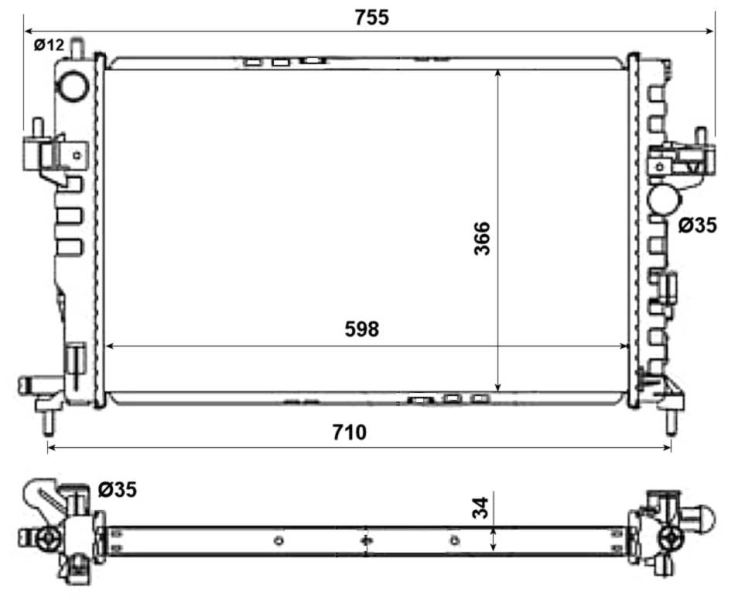 Comprar 58282 NRF Radiador de auto