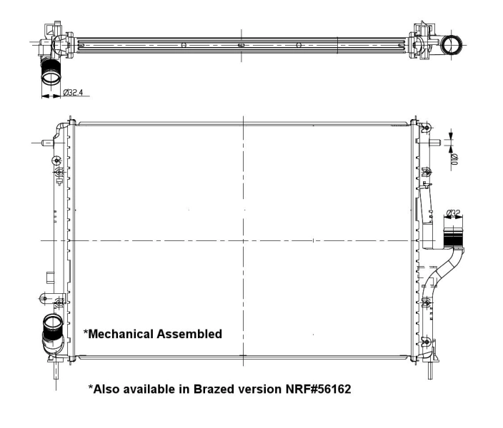 Comprar 53092 NRF Radiador de auto
