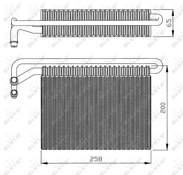 Evaporador de aire acondicionado 36096 NRF