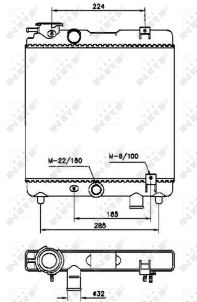 Comprar 58659 NRF Radiador de auto
