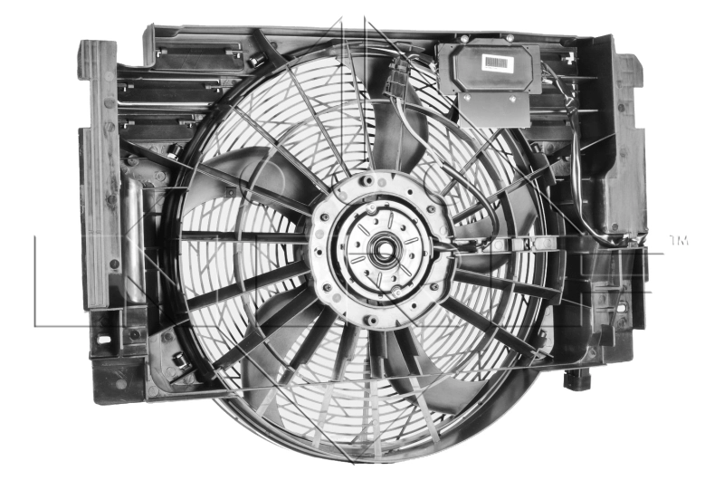 47217 NRF Difusor del radiador del aire acondicionado con ventilador y motor