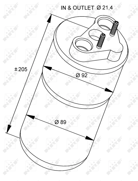 Filtro deshidratante NRF 33317