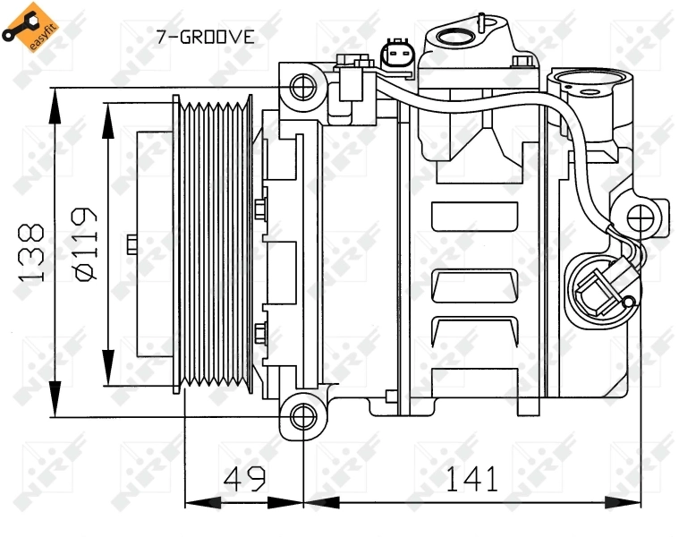 Comprar 32215 NRF Compresor de aire acondicionado coche