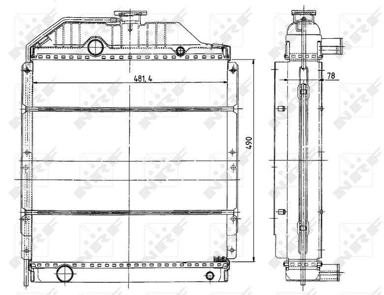 Radiador 50491 NRF