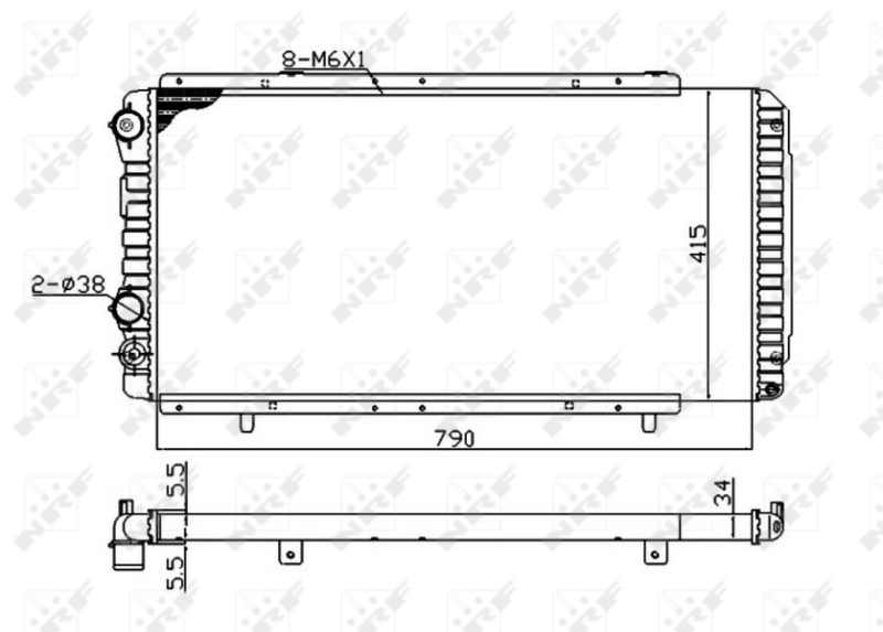 Comprar 52062A NRF Radiador de auto