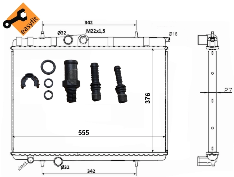 Radiador 53120 NRF