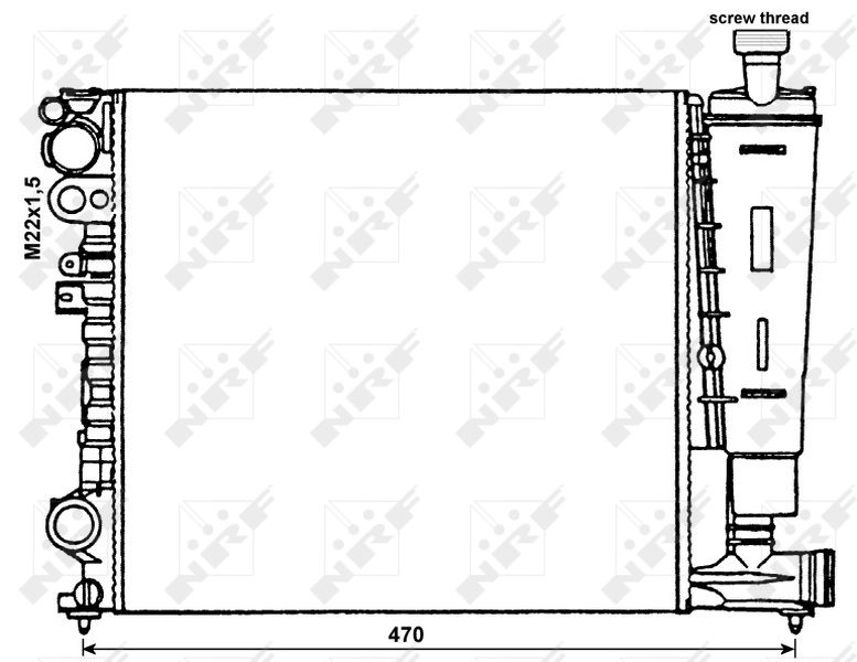 Radiador 58959 NRF