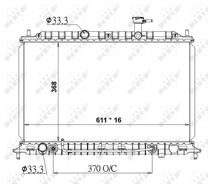Radiador 50138 NRF